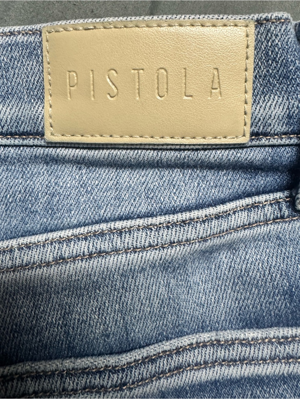 Pistola High Rise Slim Straight Ankle Jeans Medium Wash Stretch 30 - Picture 5 of 10